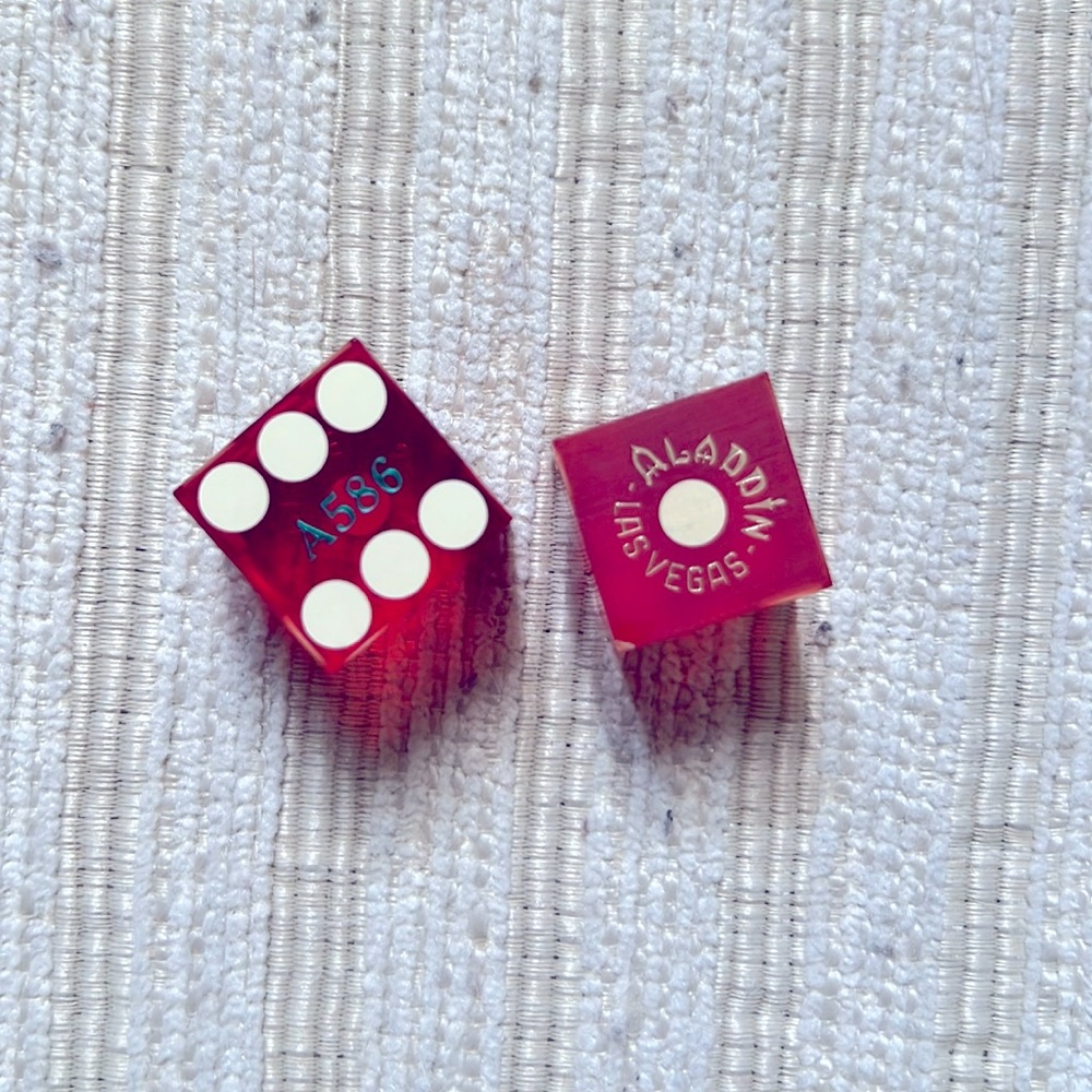 Vintage casino dice